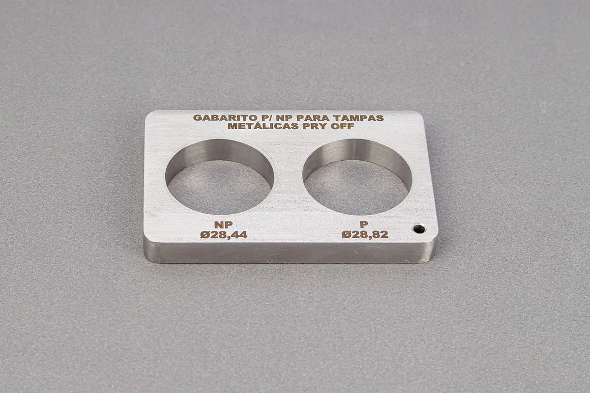 13 – GABARITO PASSA NP PARA TAMPA METÁLICA PRY-OFF 1